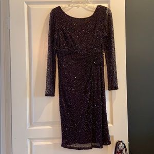 Beaded Merlot Dress